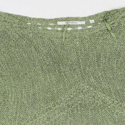 Womens UK Size L Paraphrase Green Pullover Jumper