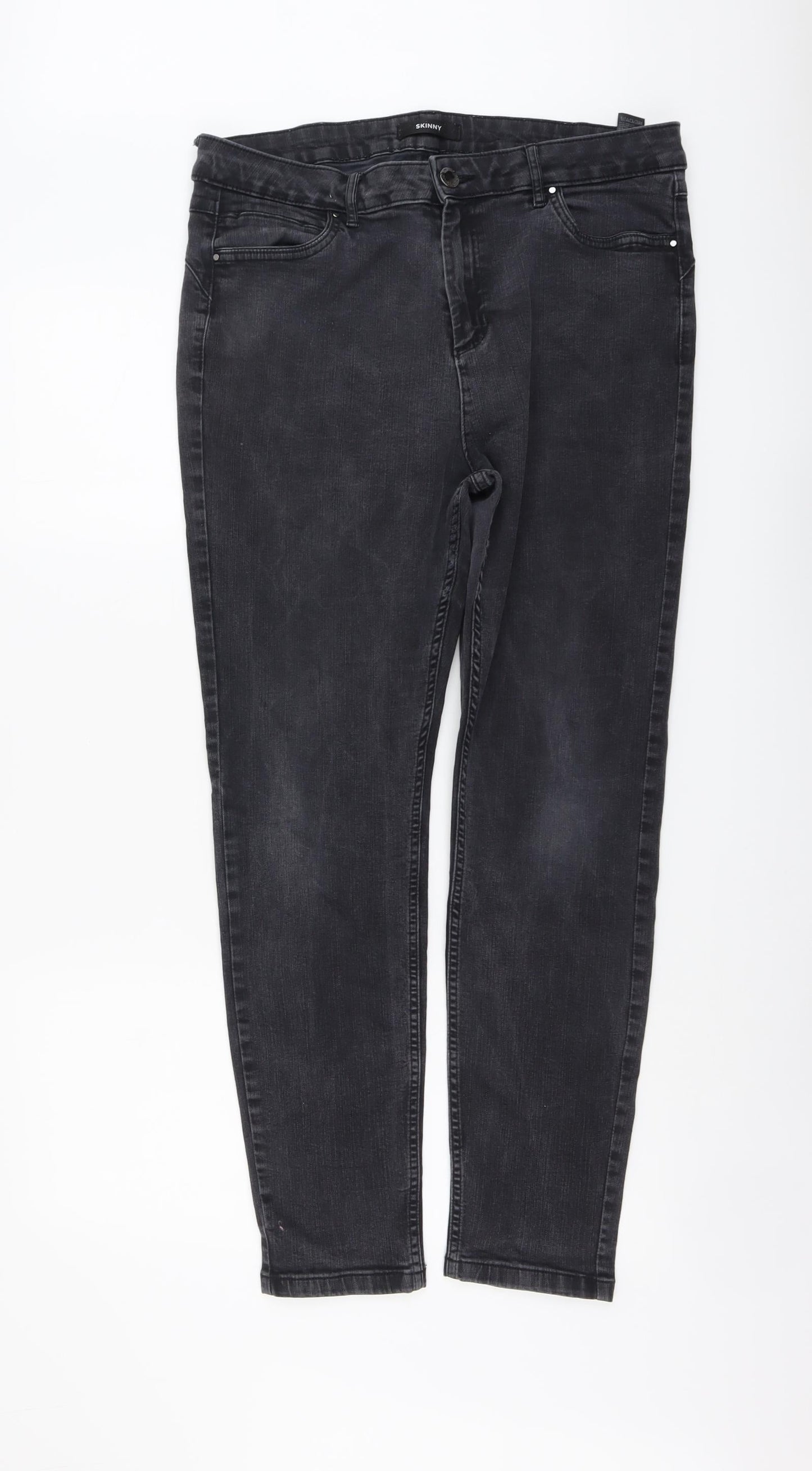 Womens UK Size 18 Marks and Spencer Regular Fit Skinny Grey Jeans