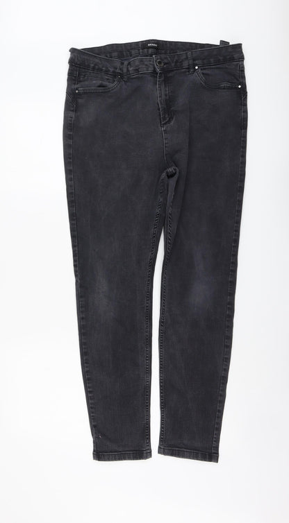 Womens UK Size 18 Marks and Spencer Regular Fit Skinny Grey Jeans