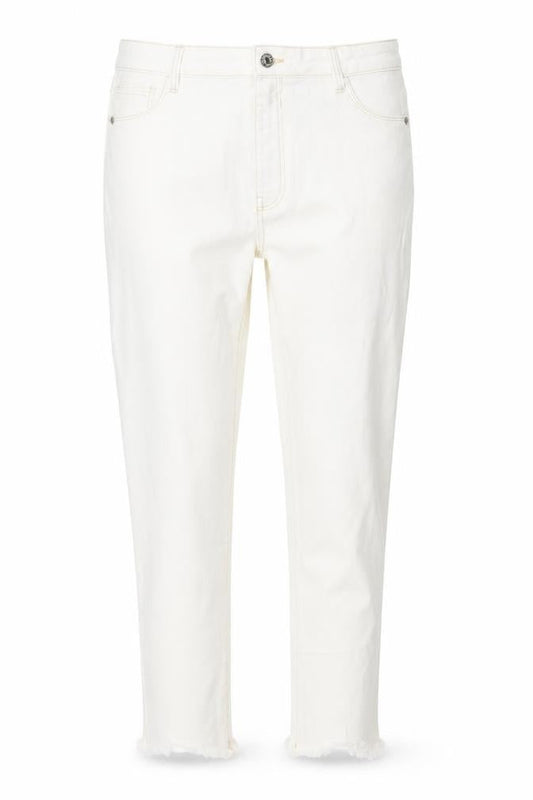 Womens UK Size 16 Bershka Regular Fit Straight Ivory Jeans