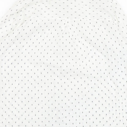 Womens UK Size L Adini White Basic Button-Up