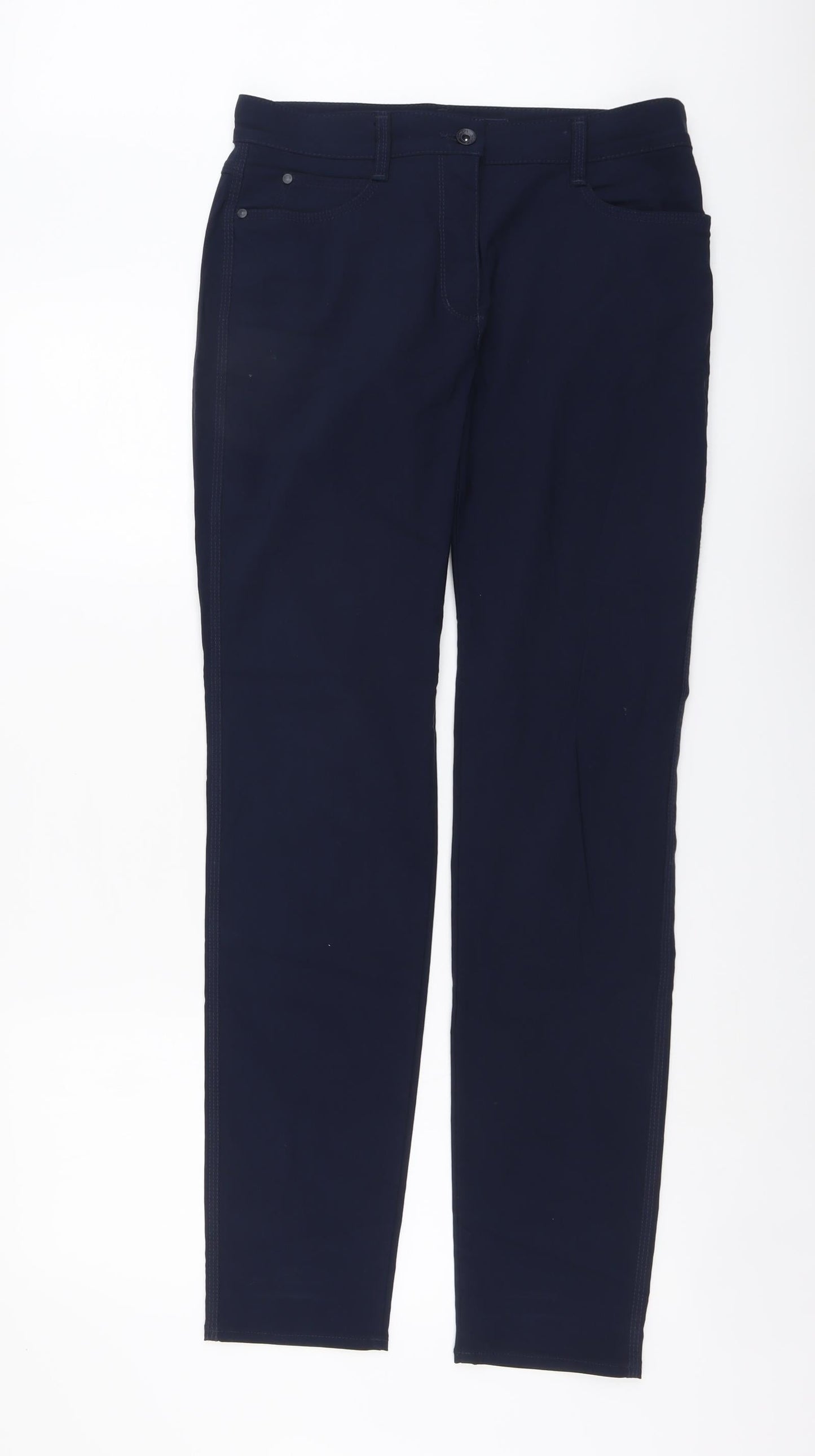 Womens UK Size 12 Bianca Regular Fit  Blue Trousers