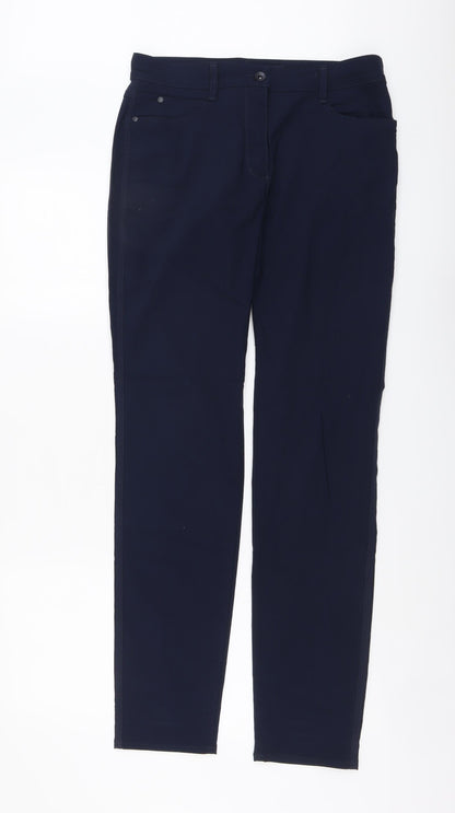 Womens UK Size 12 Bianca Regular Fit  Blue Trousers