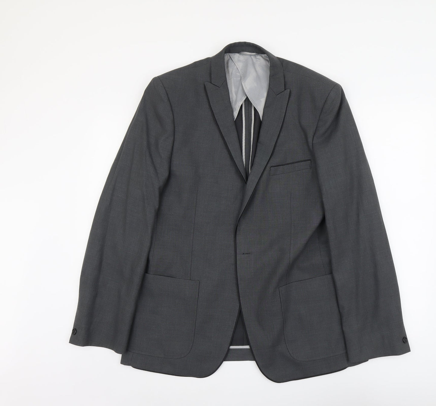 Mens UK Size M Burton Regular Grey Suit Jacket