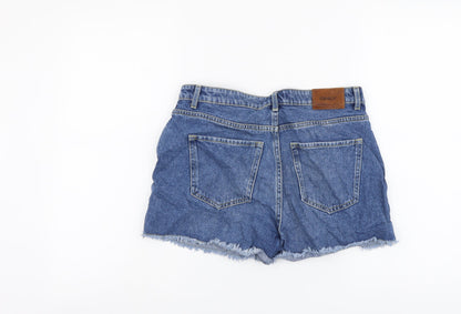 Only Womens Blue Cotton Hot Pants Shorts Size 29 in L3 in Regular Button