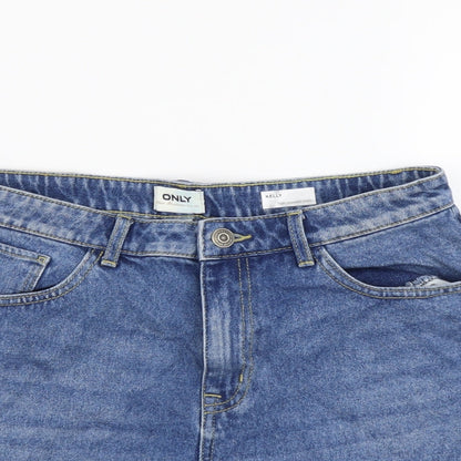 Only Womens Blue Cotton Hot Pants Shorts Size 29 in L3 in Regular Button