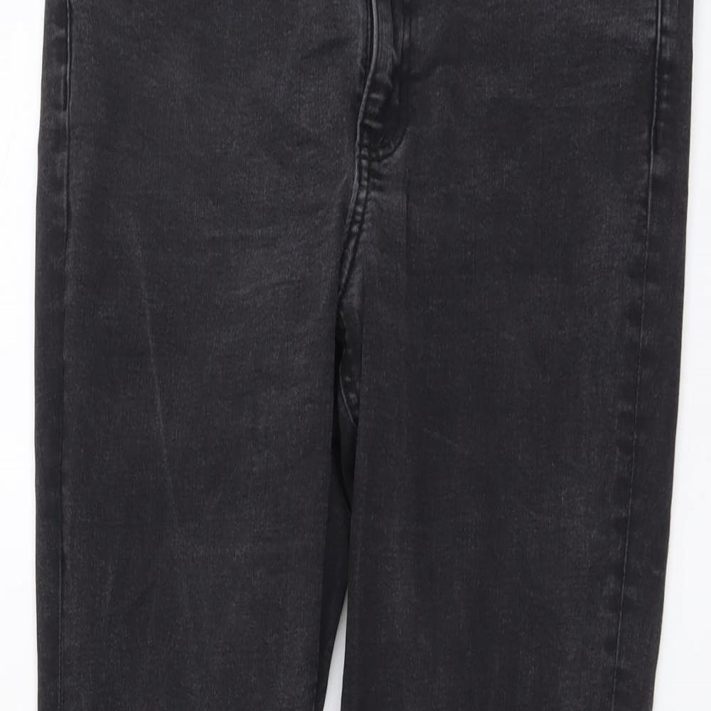 ASOS Womens Grey Cotton Skinny Jeans Size 32 in L32 in Regular Button