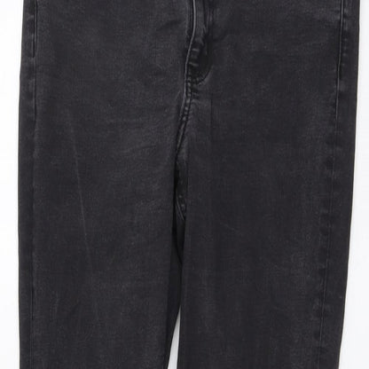 ASOS Womens Grey Cotton Skinny Jeans Size 32 in L32 in Regular Button