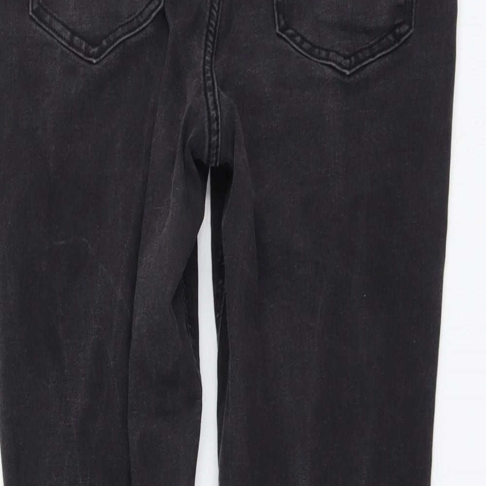 ASOS Womens Grey Cotton Skinny Jeans Size 32 in L32 in Regular Button