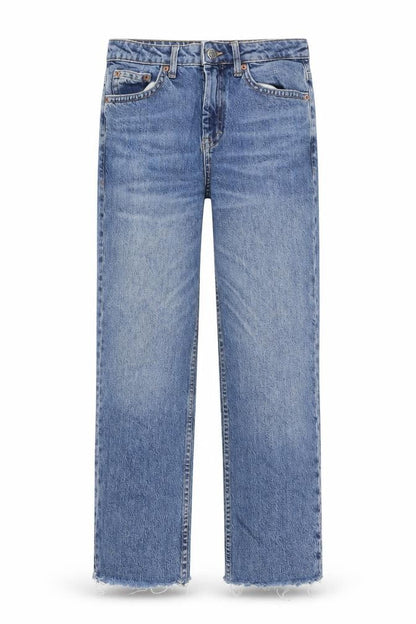Womens UK Size 26 Topshop Regular Fit Straight Blue Jeans