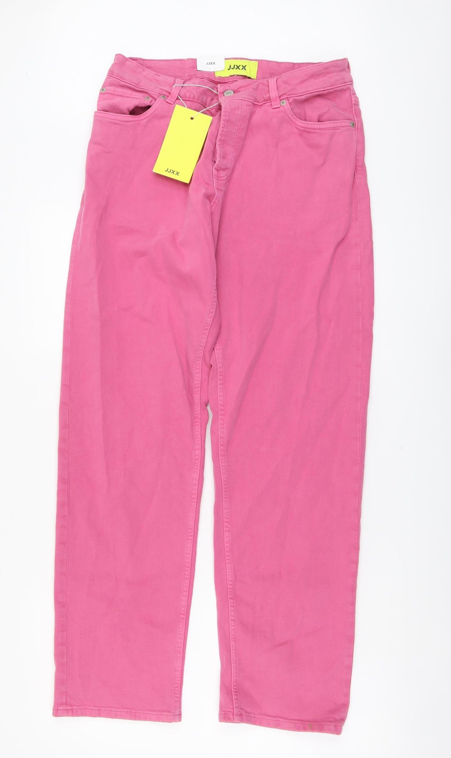 JJXX Womens Pink Cotton Straight Jeans Size 26 in L32 in Regular Button