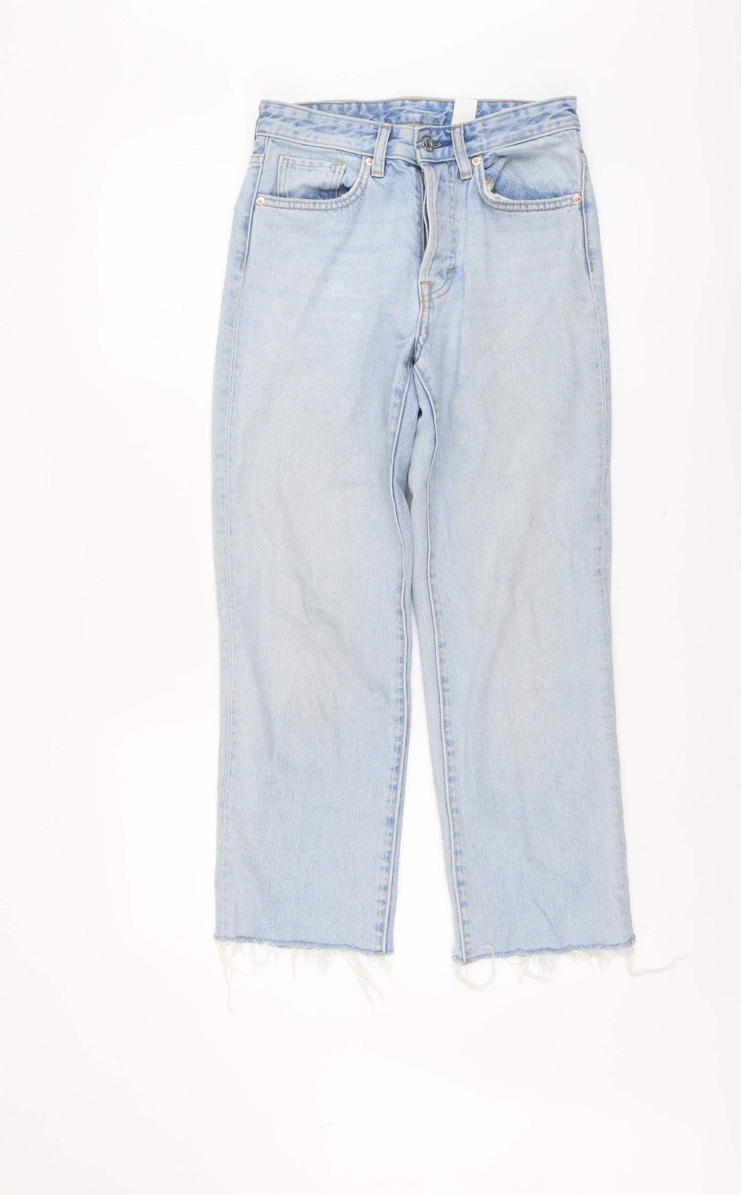Womens UK Size 26 in H&M Regular Fit Straight Blue Jeans