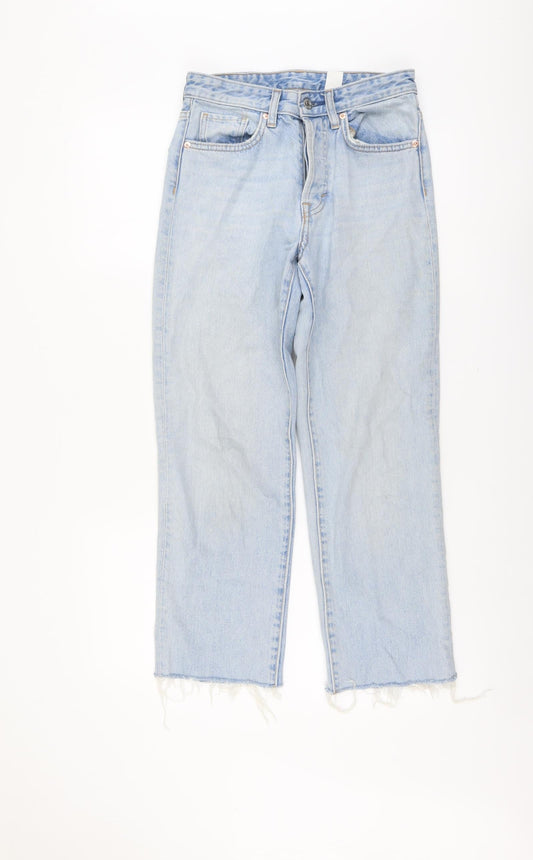 Womens UK Size 26 in H&M Regular Fit Straight Blue Jeans