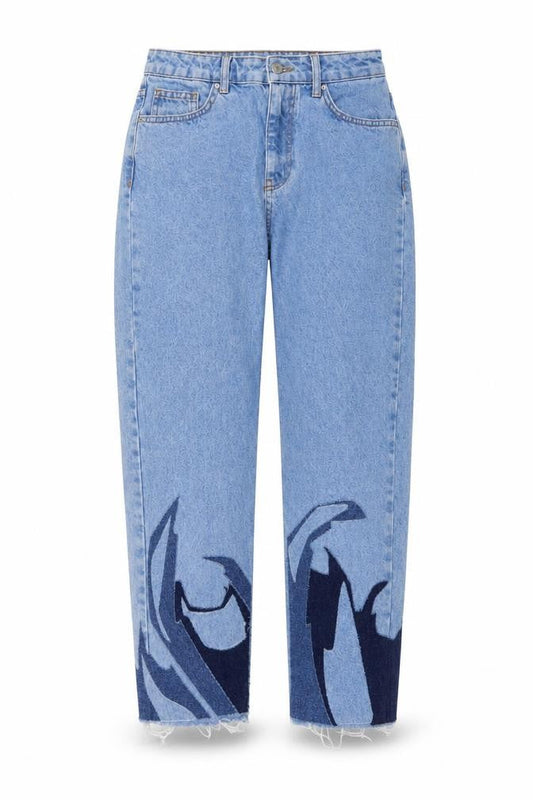 Womens UK Size 26 in Topshop Regular Fit Mom Blue Jeans