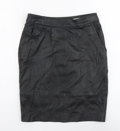 Gestuz Womens Black Polyester Straight & Pencil Skirt Size 6 Zip