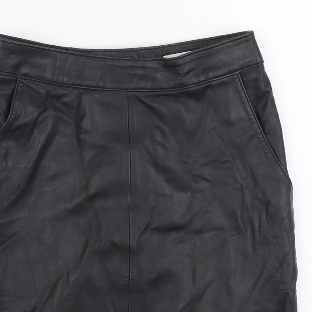 Gestuz Womens Black Polyester Straight & Pencil Skirt Size 6 Zip