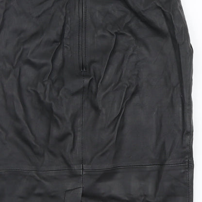 Gestuz Womens Black Polyester Straight & Pencil Skirt Size 6 Zip