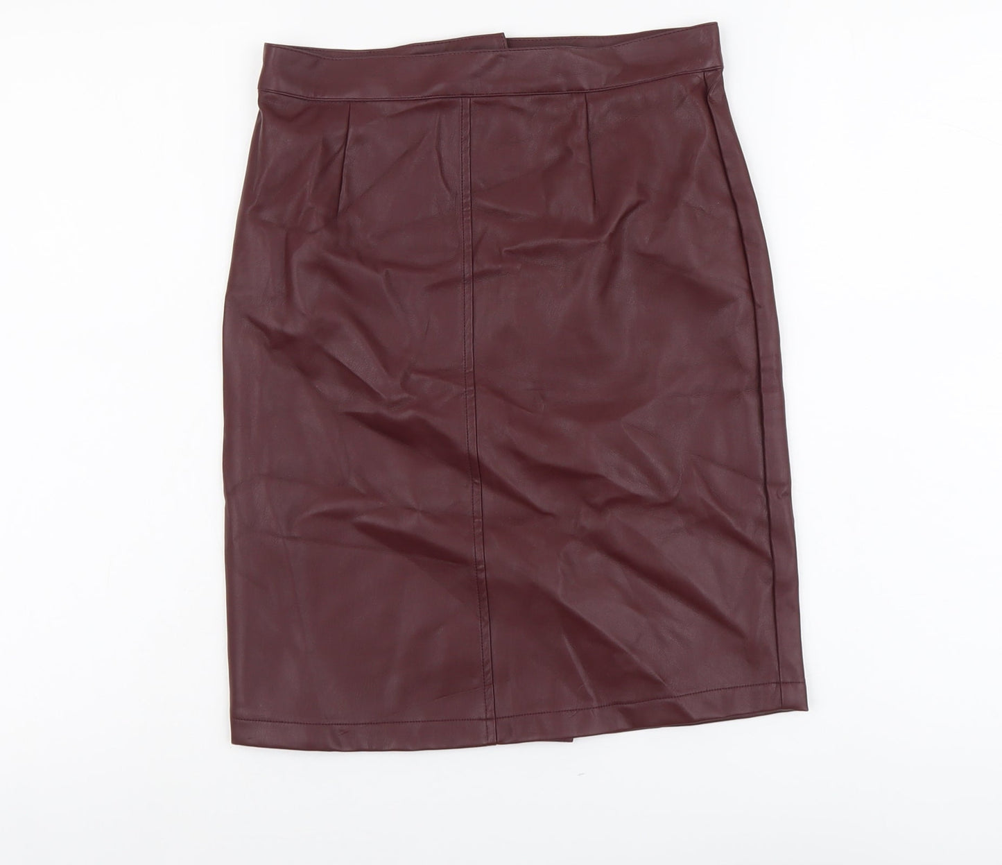 Noisy may Womens Red Polyester Straight & Pencil Skirt Size 26 in Zip