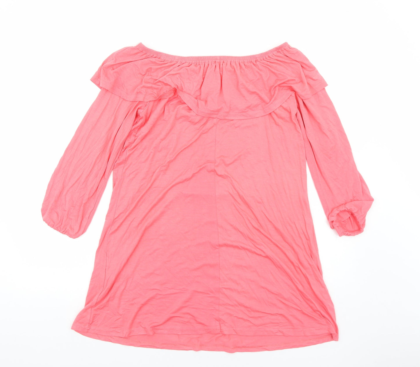 Atmosphere Womens Pink Viscose A-Line Size 14 Off the Shoulder Pullover - Bardot