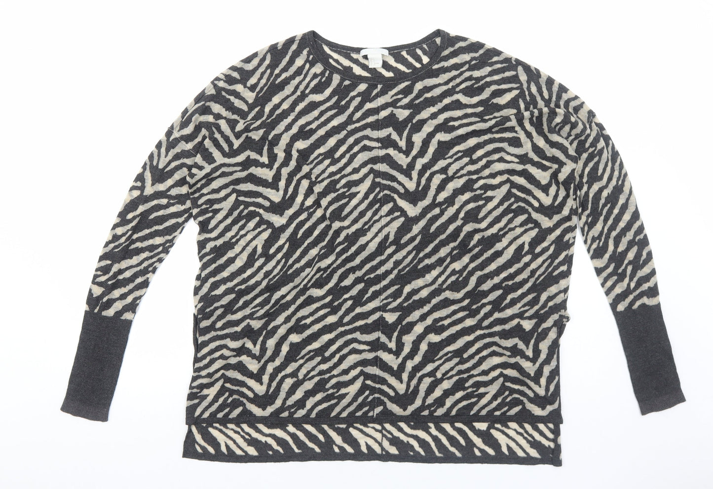 Womens UK Size S H&M Grey Pullover Jumper