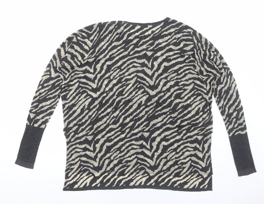 Womens UK Size S H&M Grey Pullover Jumper