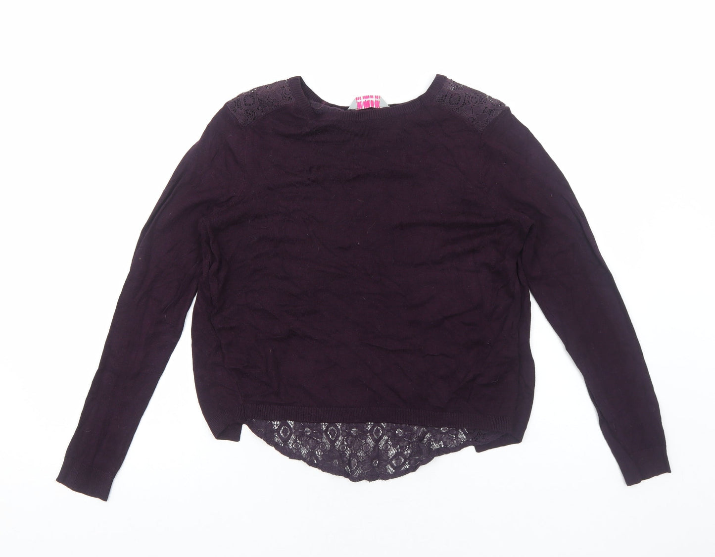 Womens UK Size 8 Dorothy Perkins Purple Pullover Jumper