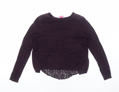 Womens UK Size 8 Dorothy Perkins Purple Pullover Jumper
