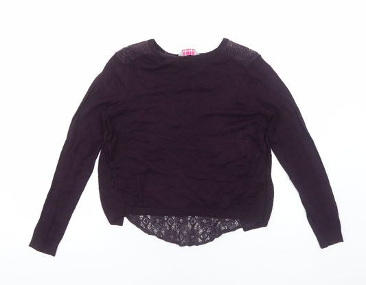 Womens UK Size 8 Dorothy Perkins Purple Pullover Jumper