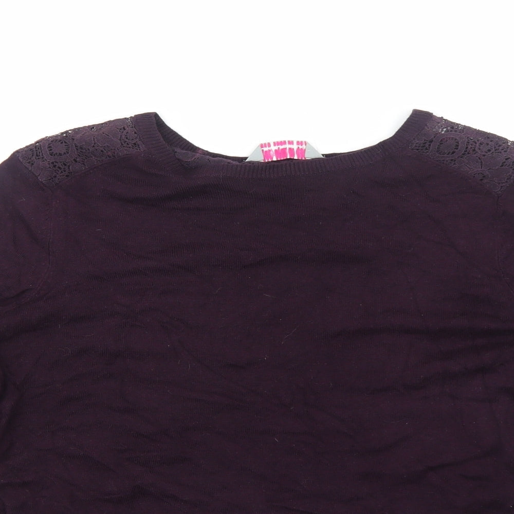 Womens UK Size 8 Dorothy Perkins Purple Pullover Jumper