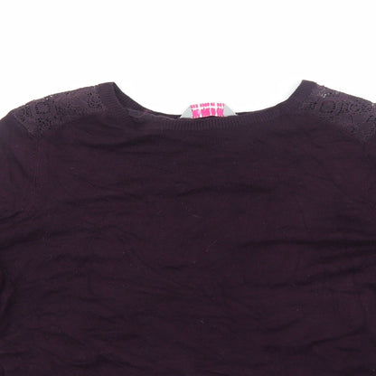Womens UK Size 8 Dorothy Perkins Purple Pullover Jumper