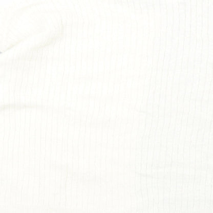 John Lewis Womens Grey Round Neck Nylon Pullover Jumper Size 16 - Colourblock