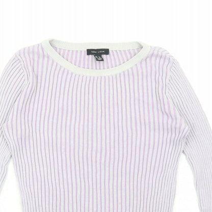 Womens UK Size 8 New Look Purple Pullover Jumper