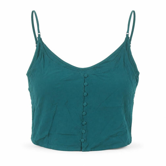 Womens UK Size M FOREVER 21 Green Camisole Tank