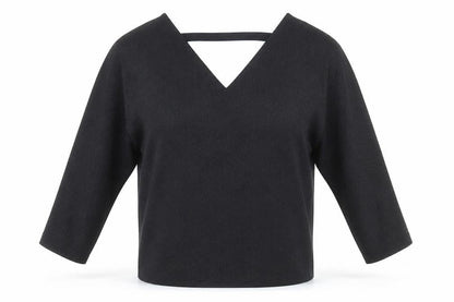 Womens UK Size 6 Dorothy Perkins Black Basic Blouse