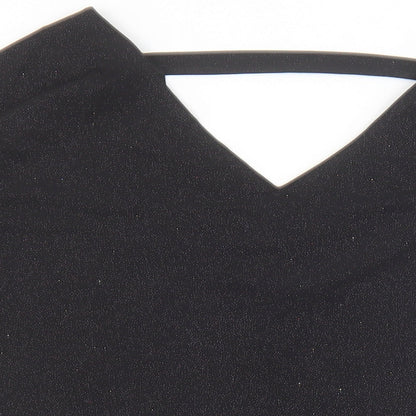 Womens UK Size 6 Dorothy Perkins Black Basic Blouse