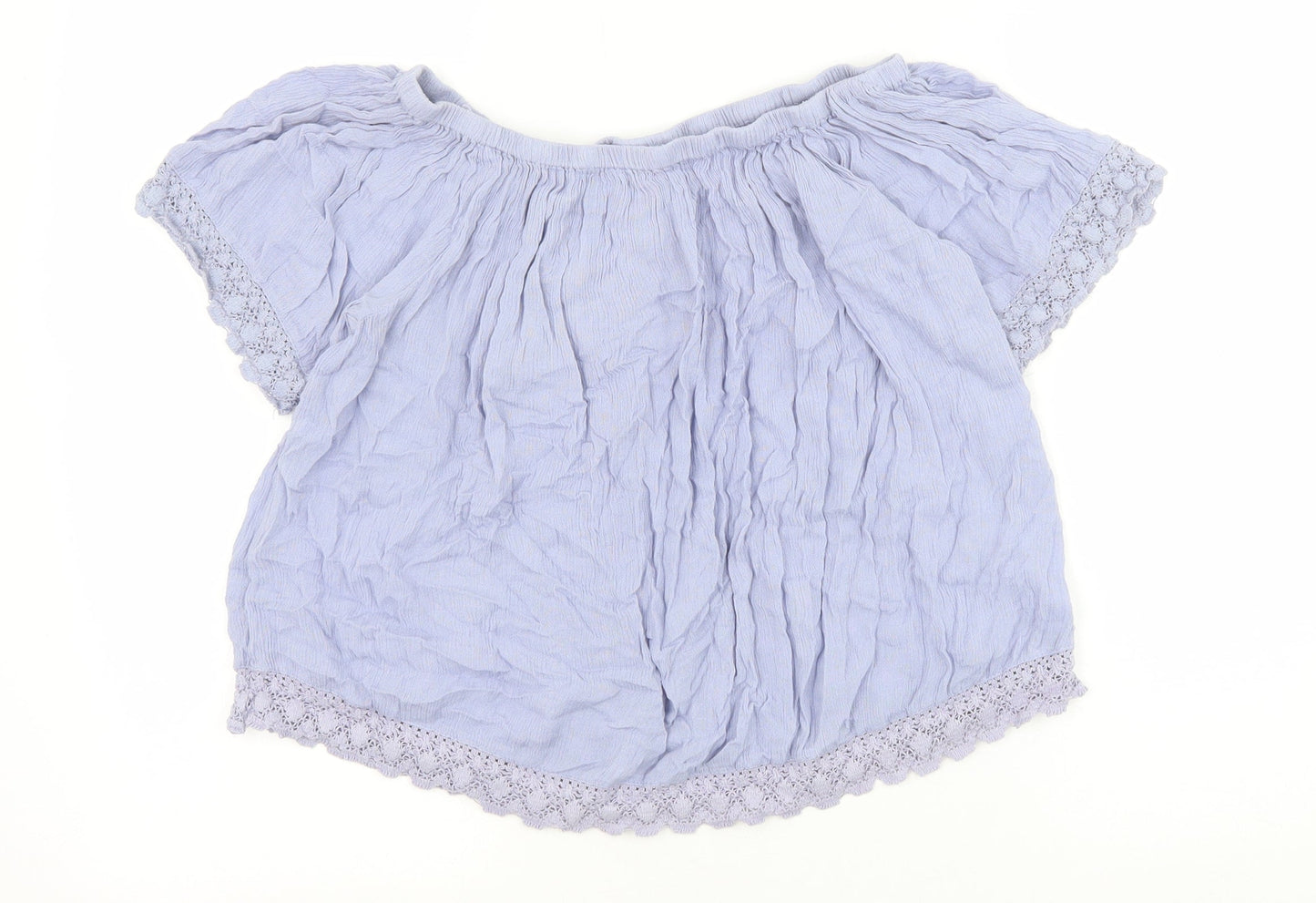 Womens UK Size 8 Select Blue Basic Blouse
