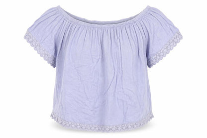 Womens UK Size 8 Select Blue Basic Blouse