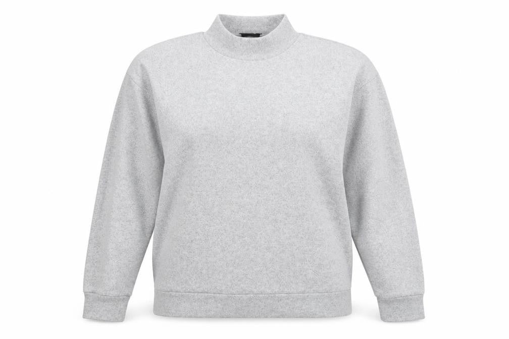 Womens UK Size L b.young Grey Henley Jumper