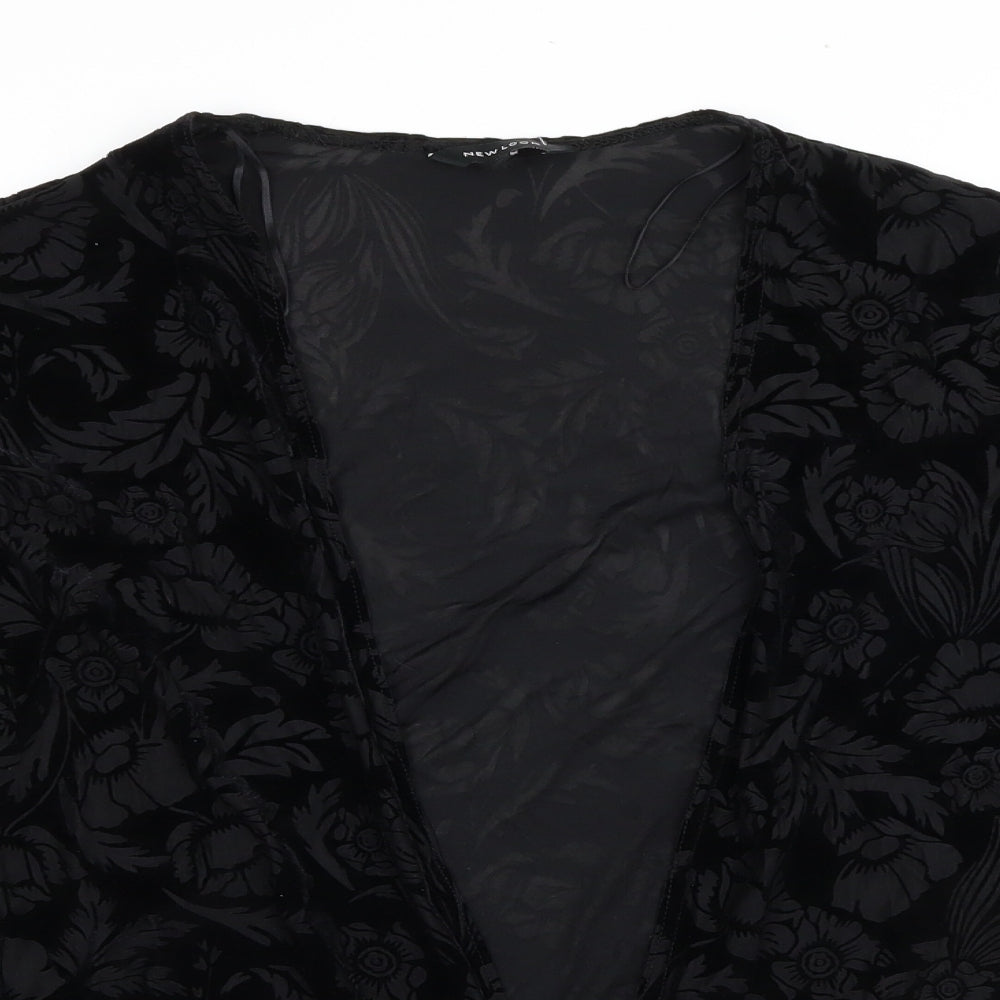 Womens UK Size 14 New Look Black Cardigan Jumper