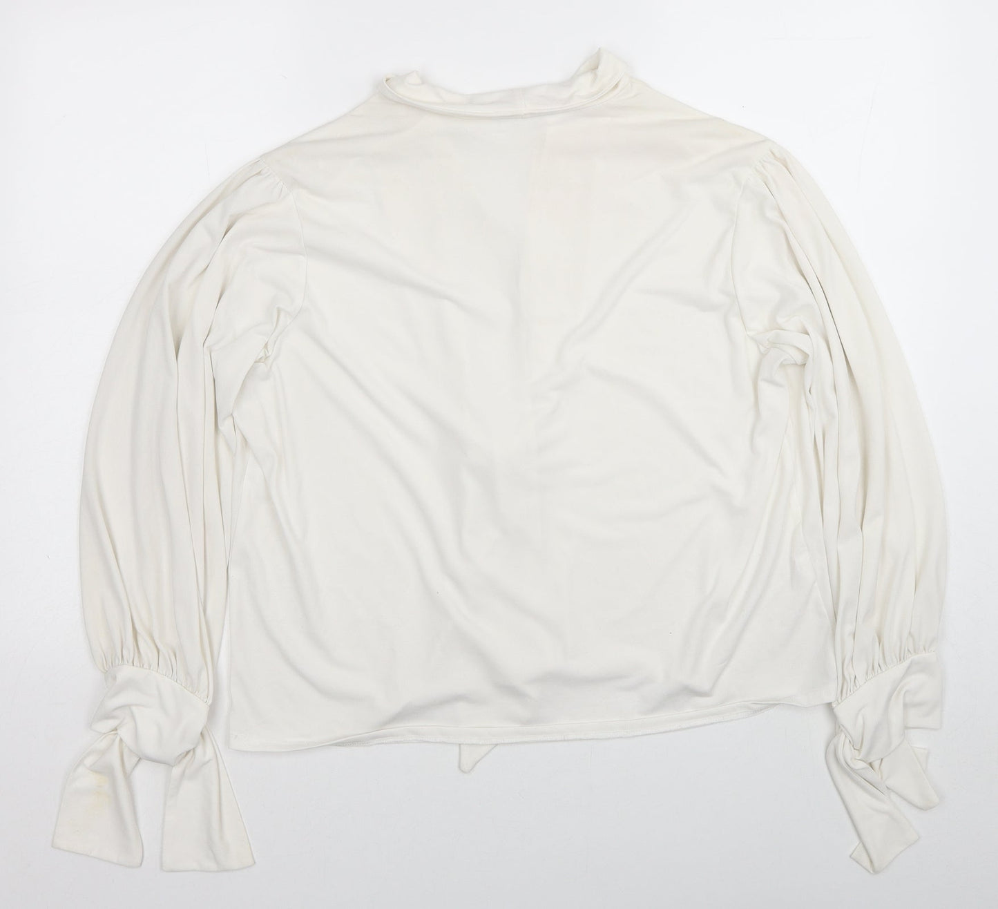 Womens UK Size M Mango White Basic Blouse