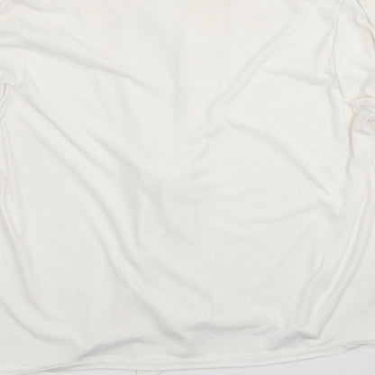 Womens UK Size M Mango White Basic Blouse