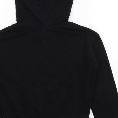 H&M Boys Black Cotton Pullover Hoodie Size 9-10 Years Pullover - Brooklyn
