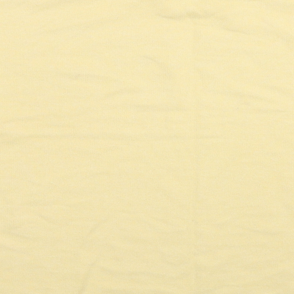 Womens UK Size S Pull&Bear Yellow Pullover Sweatshirt