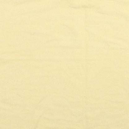 Womens UK Size S Pull&Bear Yellow Pullover Sweatshirt