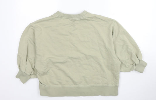 Womens UK Size 10 ASOS Green Pullover Sweatshirt