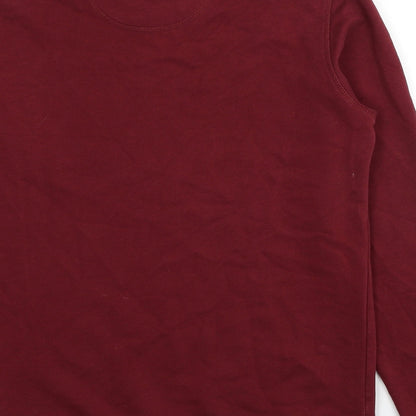 Stanley/Stella Womens Red Cotton Pullover Sweatshirt Size XS Pullover