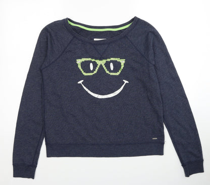 Womens UK Size M Gilly Hicks Blue Pullover Sweatshirt