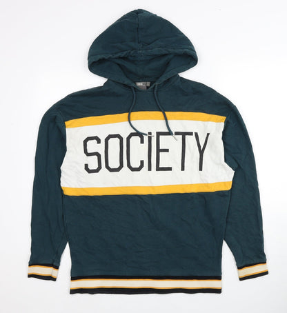 Mens UK Size XS ASOS Green Pullover Hoodie