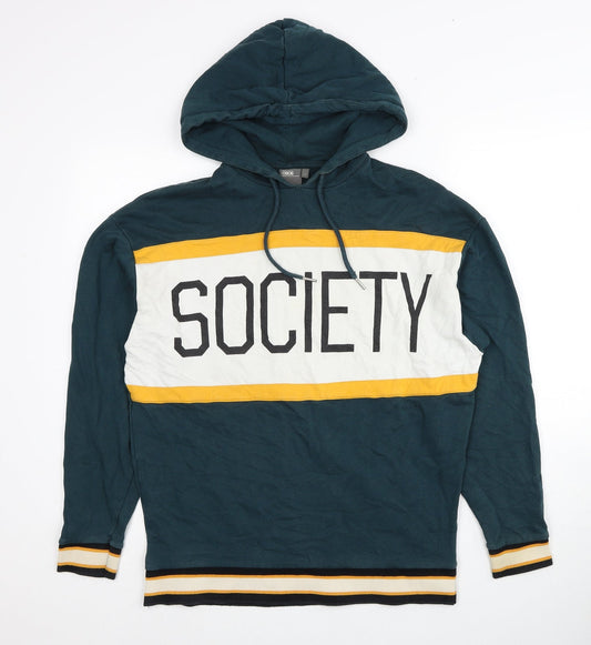 Mens UK Size XS ASOS Green Pullover Hoodie