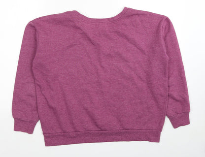 Atmosphere Womens Pink Polyester Pullover Sweatshirt Size 14 Zip